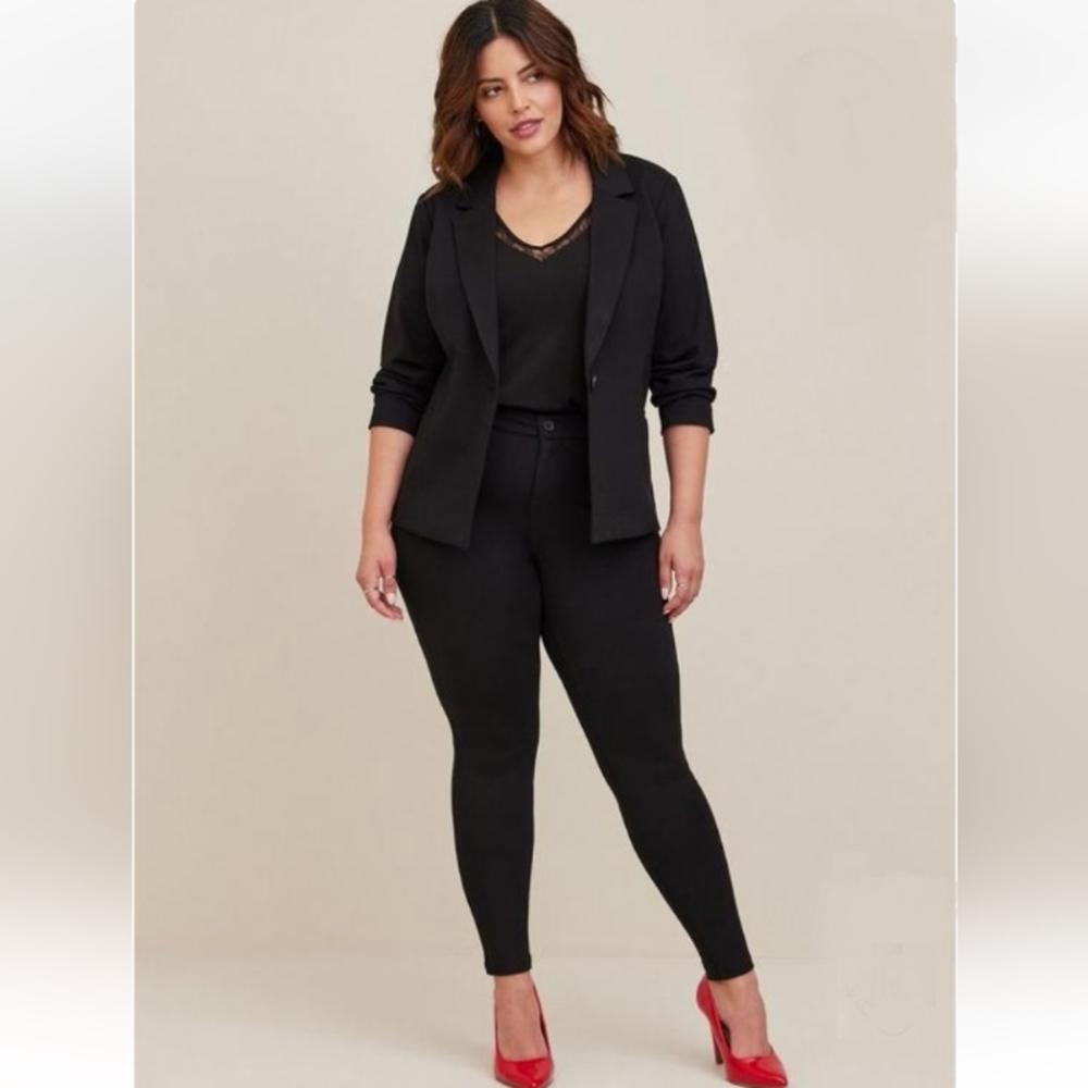 Torrid Studio Luxe Ponte Tailored Fit Blazer